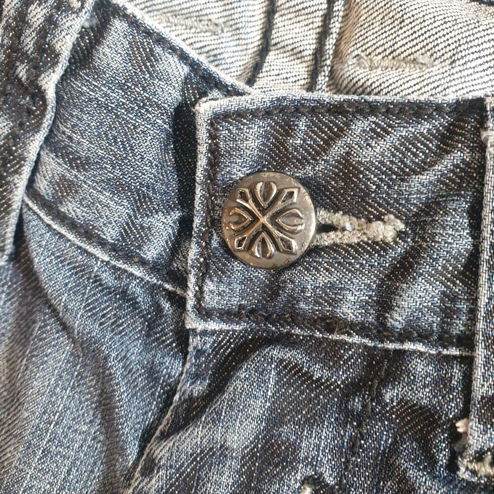 Affliction Los Angeles Jeans Men 30x31 Blake Relaxed Straight Fit Dark Wash - Picture 9 of 15